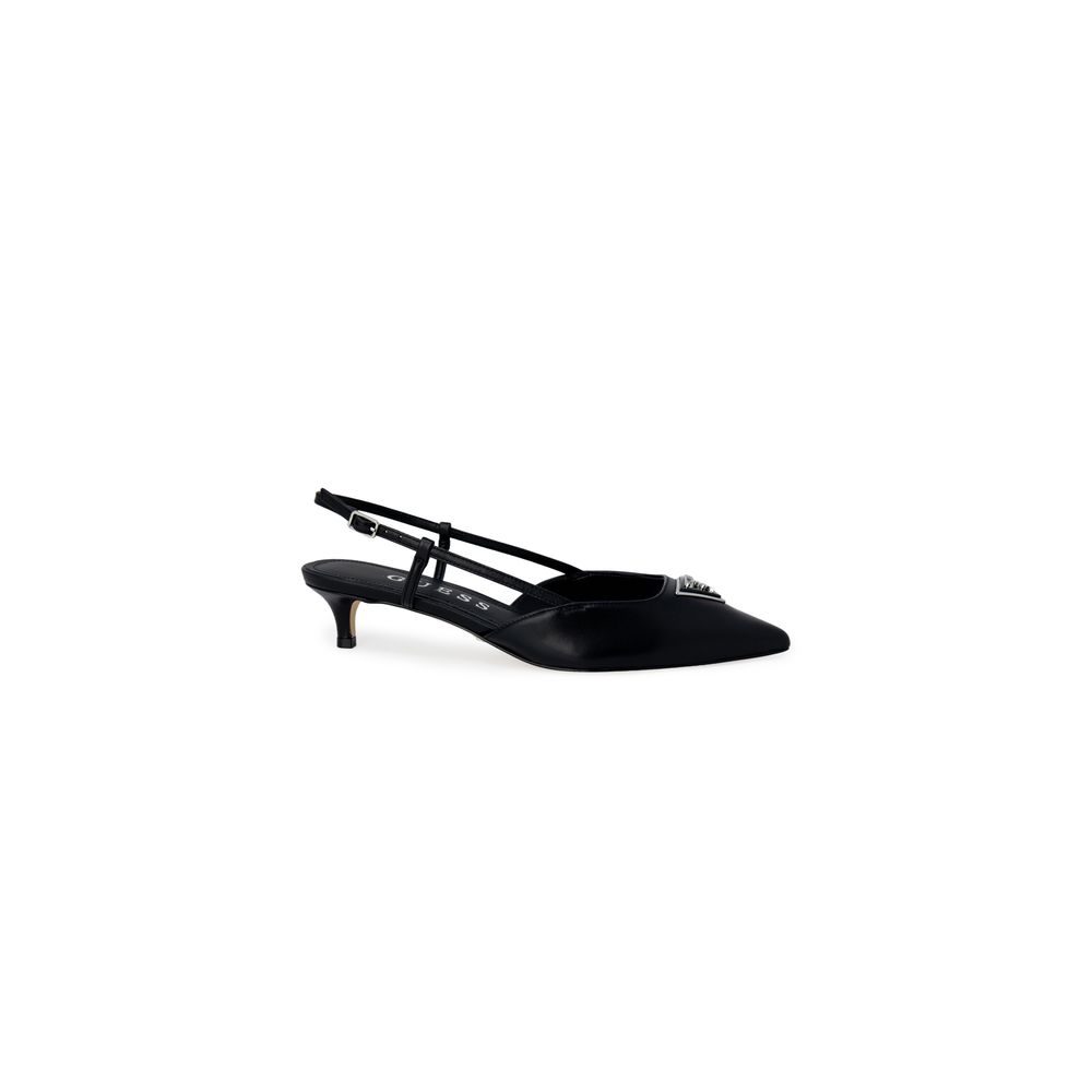 Guess Schwarze Polyester-Pumps mit hohem Absatz